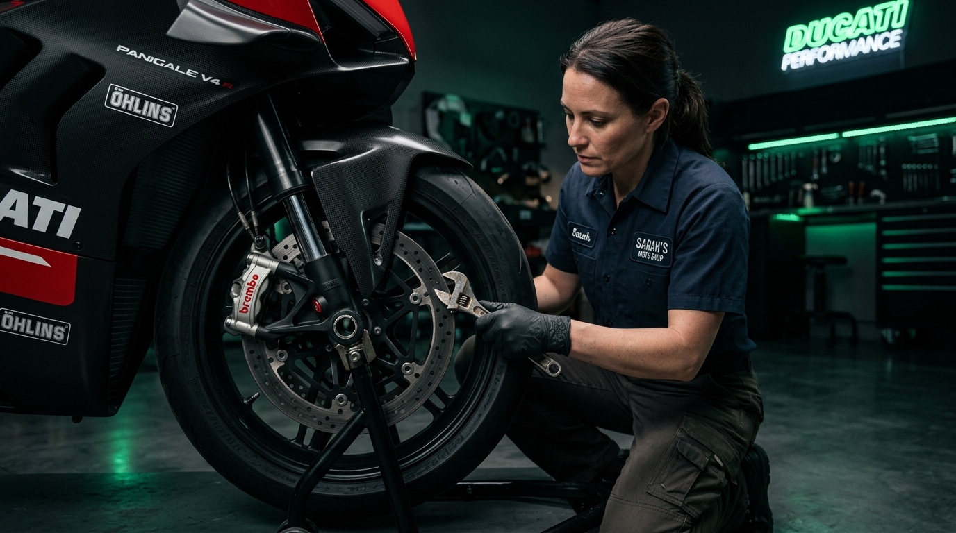 Manutenção e conserto de freio de moto